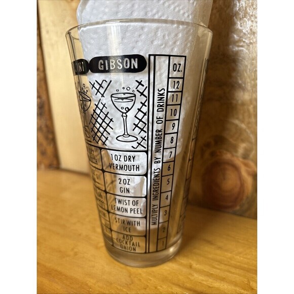 Vintage Federal Bartender Back Bar Cocktail Mixing Glass - Picture 4 of 7